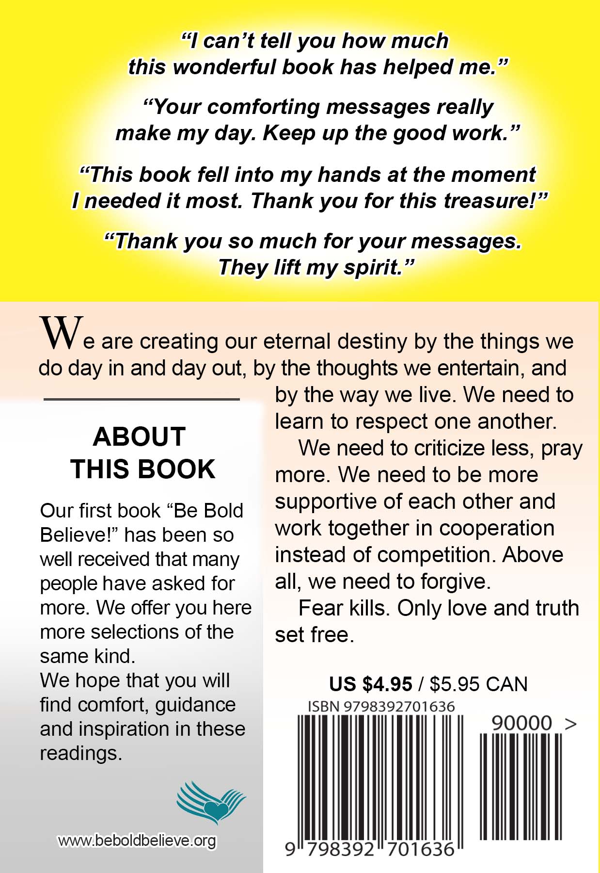 Bold and Believing back